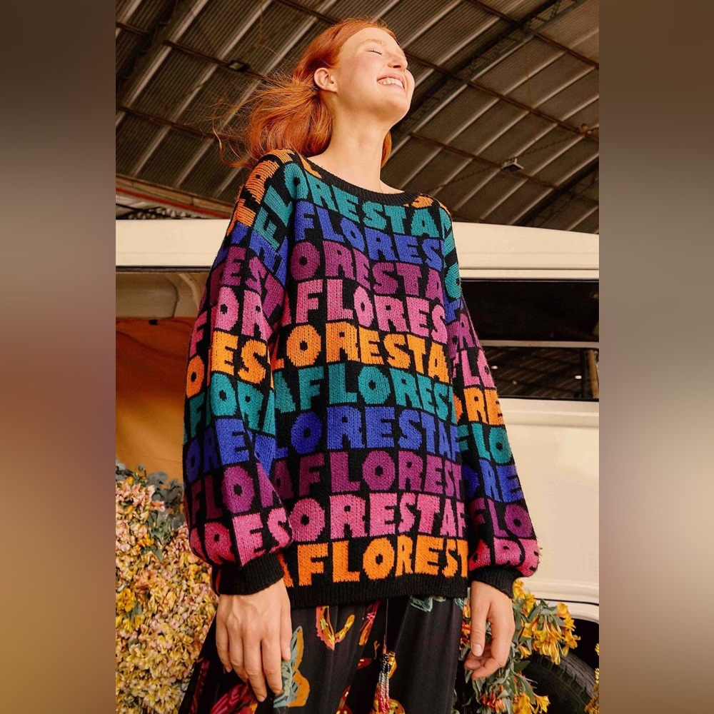 FARM Rio Rainbow Floresta Sweater